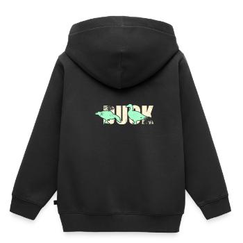Ente Vogel - Kinder Premium Organic Hoodie - Schwarz - Hinten - AI Model Kid Male (0cm)
