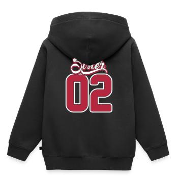 Sister 02 - Zweite Schwester - Geschenk - Familie - Kinder Premium Organic Hoodie - Schwarz - Hinten - AI Model Kid Male (0cm)
