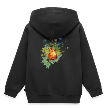 Guitar Electric Guitar Amplifier Les Paul Gift - Kids Premium Organic Hoodie - black - Back - AI Model Kid Male (0cm)