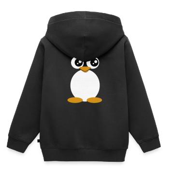 Pingouin - Sweat Premium à capuche enfant bio - noir - Dos - AI Model Kid Male (0cm)