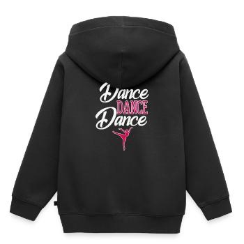 danse danse danse - Sweat Premium à capuche enfant bio - noir - Dos - AI Model Kid Male (0cm)