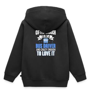 conducteur - Sweat Premium à capuche enfant bio - noir - Dos - AI Model Kid Male (0cm)