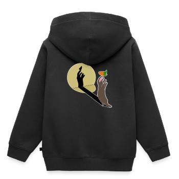 Kaninchen Schmetterling Ostern Hase Geschenkidee - Kinder Premium Organic Hoodie - Schwarz - Hinten - AI Model Kid Male (0cm)