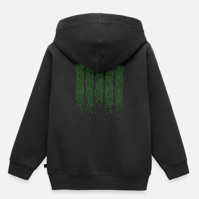 Programme cadeau ingénieur informaticien code de programme - Sweat Premium à capuche enfant bio - noir