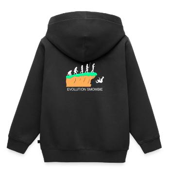 Evolution Smombie - Smartphone - Sweat Premium à capuche enfant bio - noir - Dos - AI Model Kid Male (0cm)