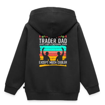 Day Trader Stock Forex Trader Poison - Sweat Premium à capuche enfant bio - noir - Dos - AI Model Kid Male (0cm)