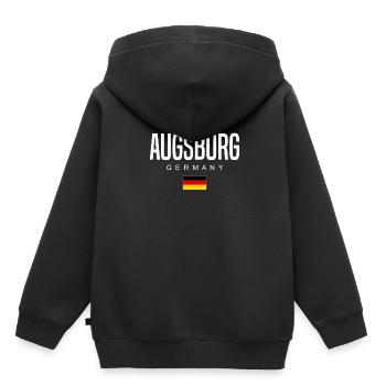 Augsburg - Kids Premium Organic Hoodie - black - Back - AI Model Kid Male (0cm)