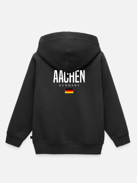 Aachen - Kinder Premium Organic Hoodie - Schwarz