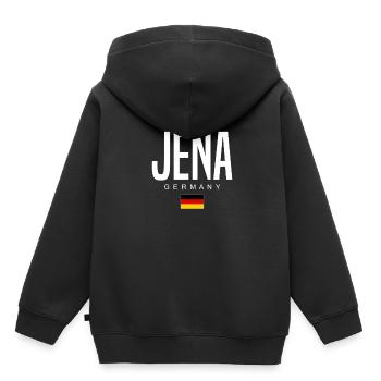 Jena - Kids Premium Organic Hoodie - black - Back - AI Model Kid Male (0cm)