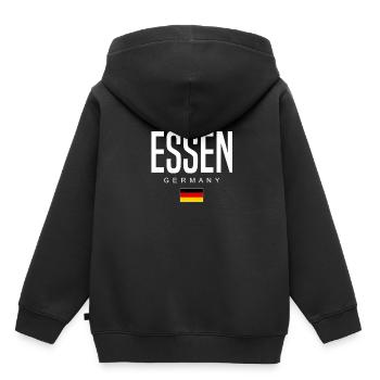 Eat - Kids Premium Organic Hoodie - black - Back - AI Model Kid Male (0cm)