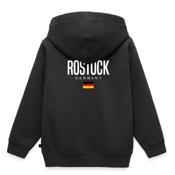 Rostock - Sweat Premium à capuche enfant bio - noir - Dos - AI Model Kid Male (0cm)