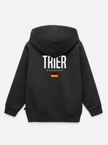 Trier - Kinder Premium Organic Hoodie - Schwarz