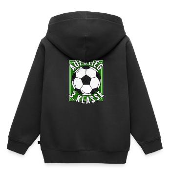 Avancement 2e année de la rentrée scolaire - Sweat Premium à capuche enfant bio - noir - Dos - AI Model Kid Male (0cm)