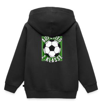 Avancement 2e année de la rentrée scolaire - Sweat Premium à capuche enfant bio - noir - Dos - AI Model Kid Male (0cm)