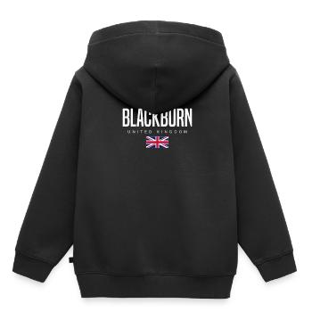 Blackburn Vereinigtes Königreich - Kinder Premium Organic Hoodie - Schwarz - Hinten - AI Model Kid Male (0cm)