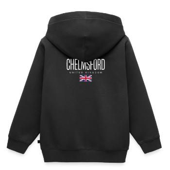 Chelmsford Vereinigtes Königreich - Kinder Premium Organic Hoodie - Schwarz - Hinten - AI Model Kid Male (0cm)