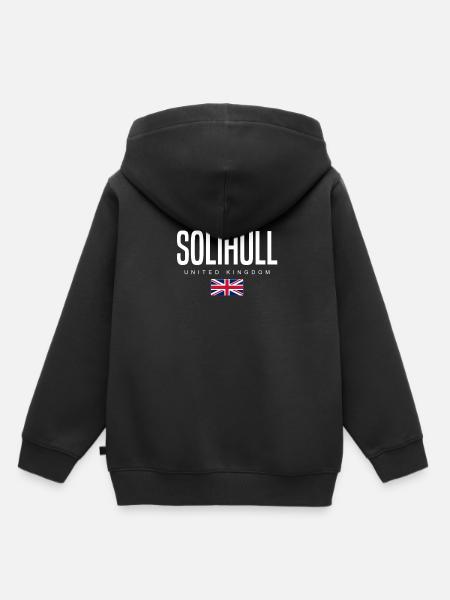 Solihull England Großbritannien - Kinder Premium Organic Hoodie - Schwarz