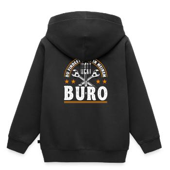 Mécanicien automobile Mécatronicien automobile Mécanicien - Sweat Premium à capuche enfant bio - noir - Dos - AI Model Kid Male (0cm)