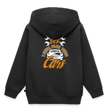 Mécanicien automobile Mécatronicien automobile Mécanicien - Sweat Premium à capuche enfant bio - noir - Dos - AI Model Kid Male (0cm)