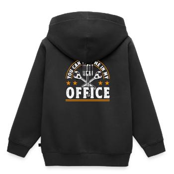 Mécanicien automobile Mécatronicien automobile Mécanicien - Sweat Premium à capuche enfant bio - noir - Dos - AI Model Kid Male (0cm)