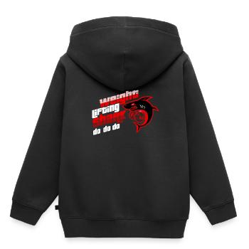 Gewicht heben Hai Do Do Do Geschenkidee - Kinder Premium Organic Hoodie - Schwarz - Hinten - AI Model Kid Male (0cm)
