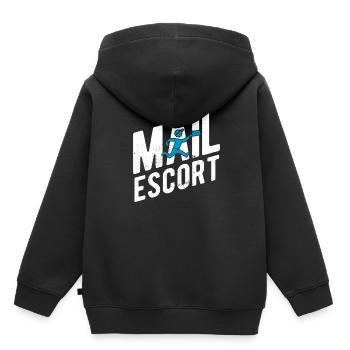 Briefträger Und Paket-Zusteller Für Postboten - Kinder Premium Organic Hoodie - Schwarz - Hinten - AI Model Kid Male (0cm)