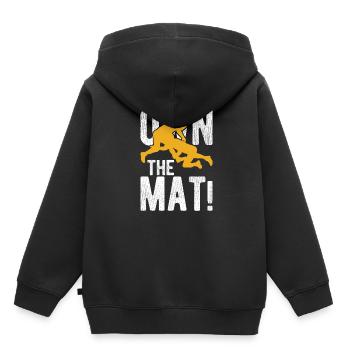 Grappling Martial Arts Wrestling - Kinder Premium Organic Hoodie - Schwarz - Hinten - AI Model Kid Male (0cm)