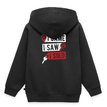 Immobilien-Händler Für Immobilien-Makler - Kinder Premium Organic Hoodie - Schwarz - Hinten - AI Model Kid Male (0cm)