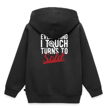 Immobilien-Händler Für Immobilien-Makler - Kinder Premium Organic Hoodie - Schwarz - Hinten - AI Model Kid Male (0cm)