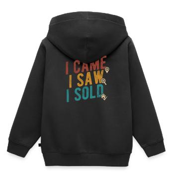 Immobilien-Händler Für Immobilien-Makler - Kinder Premium Organic Hoodie - Schwarz - Hinten - AI Model Kid Male (0cm)