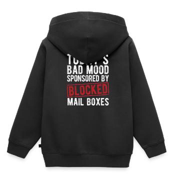 Briefträger Und Paket-Zusteller Für Postboten - Kinder Premium Organic Hoodie - Schwarz - Hinten - AI Model Kid Male (0cm)