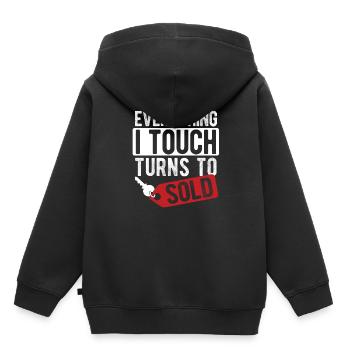 Immobilien-Händler Für Immobilien-Makler - Kinder Premium Organic Hoodie - Schwarz - Hinten - AI Model Kid Male (0cm)
