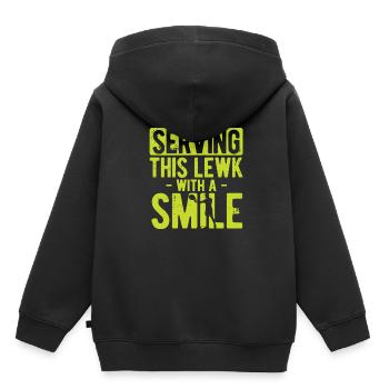 Tennisplatz Spruch Für Tennis - Kinder Premium Organic Hoodie - Schwarz - Hinten - AI Model Kid Male (0cm)