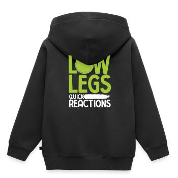 Tennisplatz Spruch Für Tennis - Kinder Premium Organic Hoodie - Schwarz - Hinten - AI Model Kid Male (0cm)