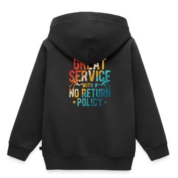 Tennisplatz Spruch Für Tennis - Kinder Premium Organic Hoodie - Schwarz - Hinten - AI Model Kid Male (0cm)