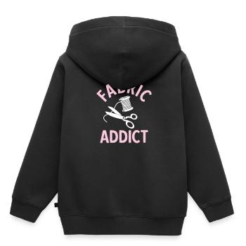 Nähen Und Schneidern Für Näher - Kinder Premium Organic Hoodie - Schwarz - Hinten - AI Model Kid Male (0cm)
