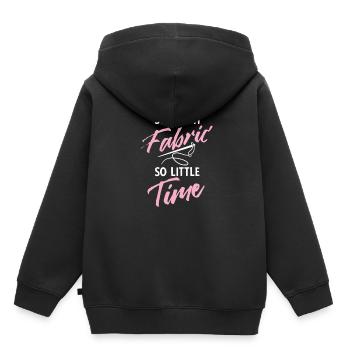 Nähen Und Schneidern Für Näher - Kinder Premium Organic Hoodie - Schwarz - Hinten - AI Model Kid Male (0cm)
