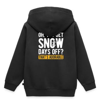Briefträger Und Paket-Zusteller Für Postboten - Kinder Premium Organic Hoodie - Schwarz - Hinten - AI Model Kid Male (0cm)
