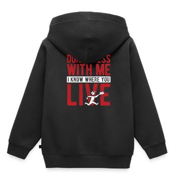 Briefträger Und Paket-Zusteller Für Postboten - Kinder Premium Organic Hoodie - Schwarz - Hinten - AI Model Kid Male (0cm)
