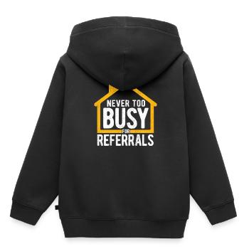 Immobilien-Händler Für Immobilien-Makler - Kinder Premium Organic Hoodie - Schwarz - Hinten - AI Model Kid Male (0cm)
