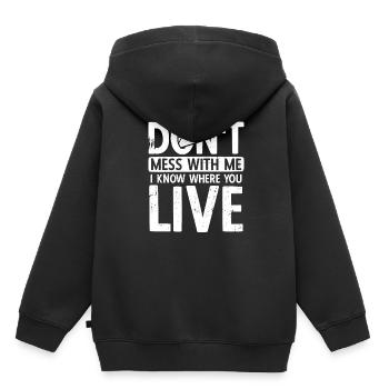 Briefträger Und Paket-Zusteller Für Postboten - Kinder Premium Organic Hoodie - Schwarz - Hinten - AI Model Kid Male (0cm)