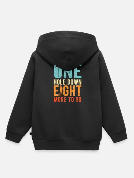 Golfplatz zum Golfen Golf - Kinder Premium Organic Hoodie - Schwarz