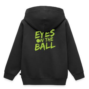 Tennisplatz Spruch Für Tennis - Kinder Premium Organic Hoodie - Schwarz - Hinten - AI Model Kid Male (0cm)
