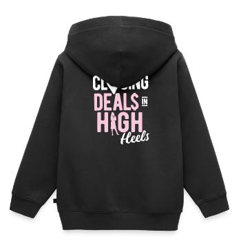 Immobilien-Händler Für Immobilien-Makler - Kinder Premium Organic Hoodie - Schwarz - Hinten - AI Model Kid Male (0cm)