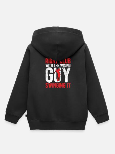 Golfplatz zum Golfen Golf - Kinder Premium Organic Hoodie - Schwarz