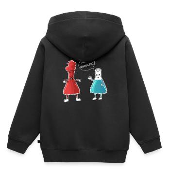 Tube à essai fou de cadeau de chimie drôle - Sweat Premium à capuche enfant bio - noir - Dos - AI Model Kid Male (0cm)
