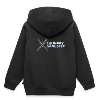 Gangster culinaire Cuisine - Sweat Premium à capuche enfant bio - noir - Dos - AI Model Kid Male (0cm)