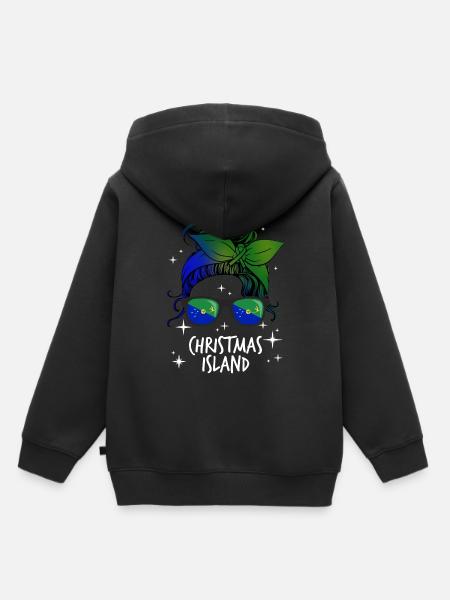 Weihnachtsinsel - Kinder Premium Organic Hoodie - Schwarz
