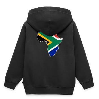 Südafrika - Kinder Premium Organic Hoodie - Schwarz - Hinten - AI Model Kid Male (0cm)