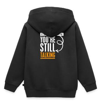 Lustiges Sarkasmus Geschenk Sarkastischer Spruch - Kinder Premium Organic Hoodie - Schwarz - Hinten - AI Model Kid Male (0cm)